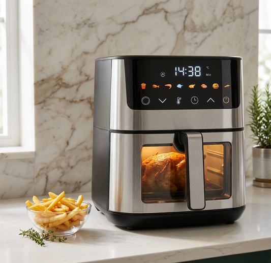 Philips HC-7262 Air Fryer 7L Essential Series | 2000W Digital Oil-Free Fryer with Window - Original Appliances