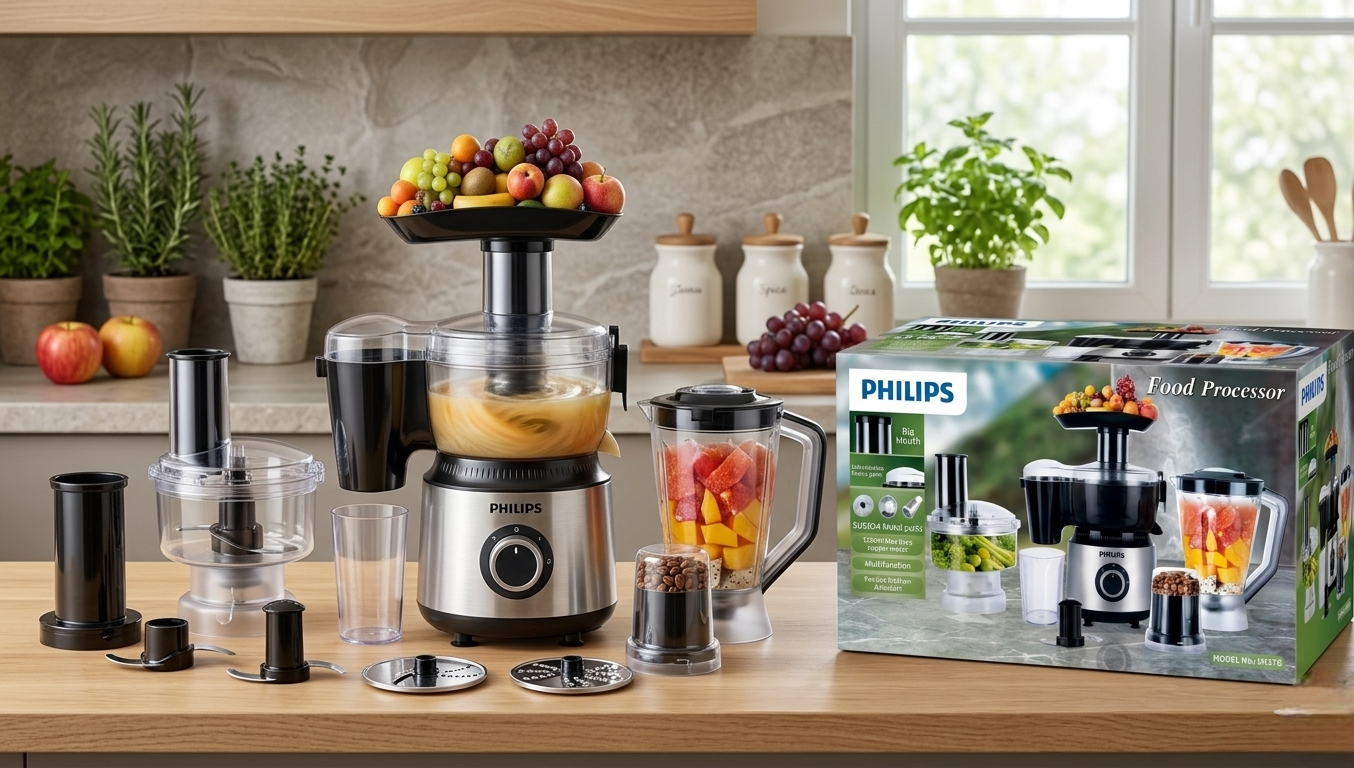 Philips MJ37B Food Processor Price in Pakistan | 1200W Juicer Blender Grinder 4-in-1 - Original Appliances