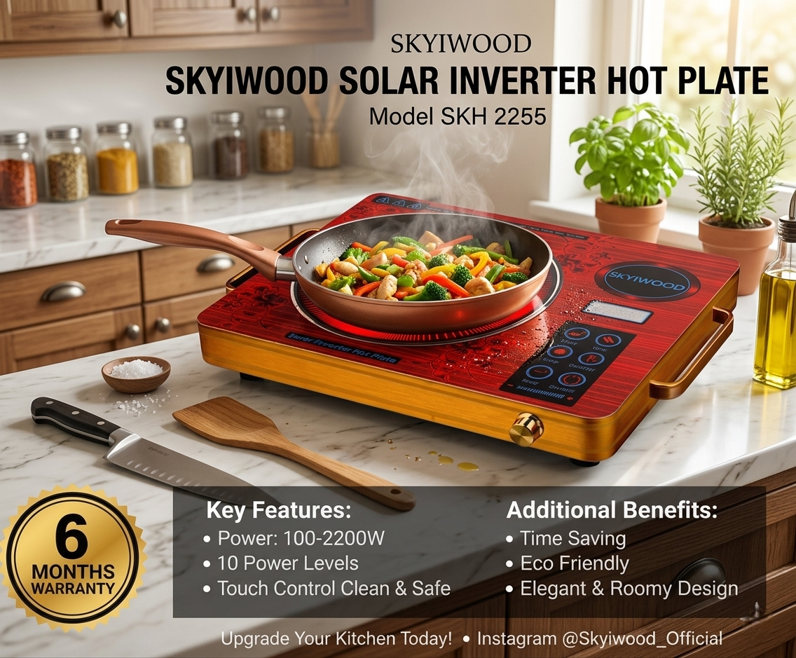 solar inverter hot plate cooker