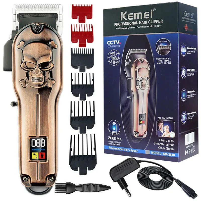 Kemei KM-2618 Barber Machine Professional Hair Trimmer Electric Pro Hair Clipper