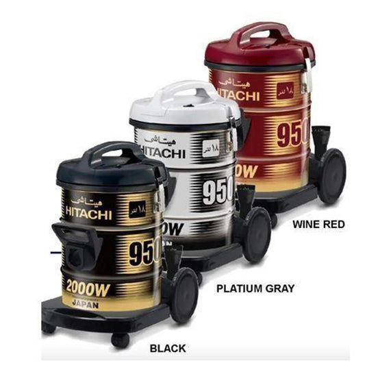 25L Hitachi drum vacuum cleaner strong suction wet dry cleaner