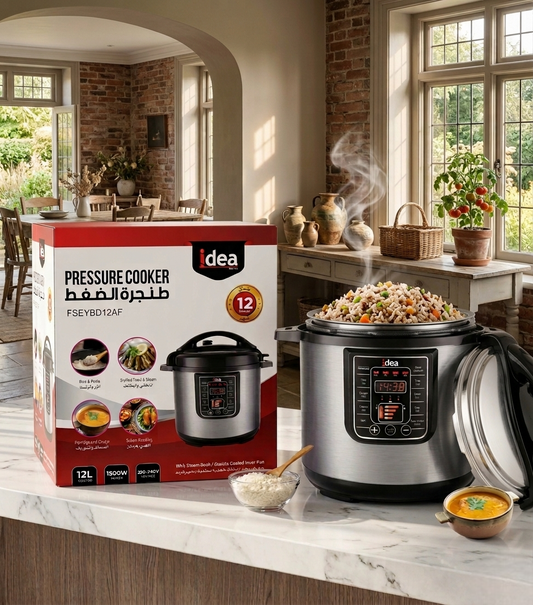 electric pressure cooker Pakistan, multi cooker kitchen appliance, smart cooking cooker Pakistan, fast cooking pressure cooker