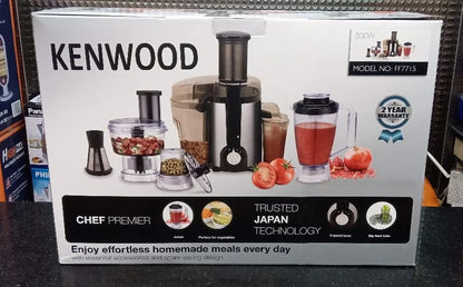 Kenwood All In One Food Processor / Complete Food Factory / Juicer, Blender, Grinder, Meat Chopper & Vegetable Cutters
