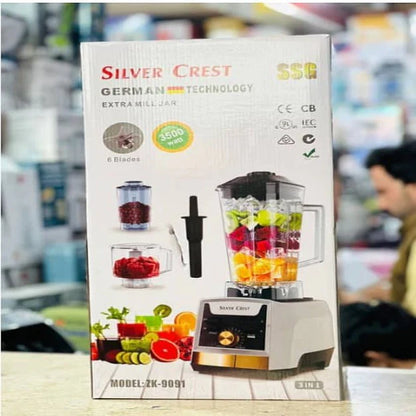 Original German Silver Crest 3 IN 1 Blender Grinder & Meat Chopper ZK-9091