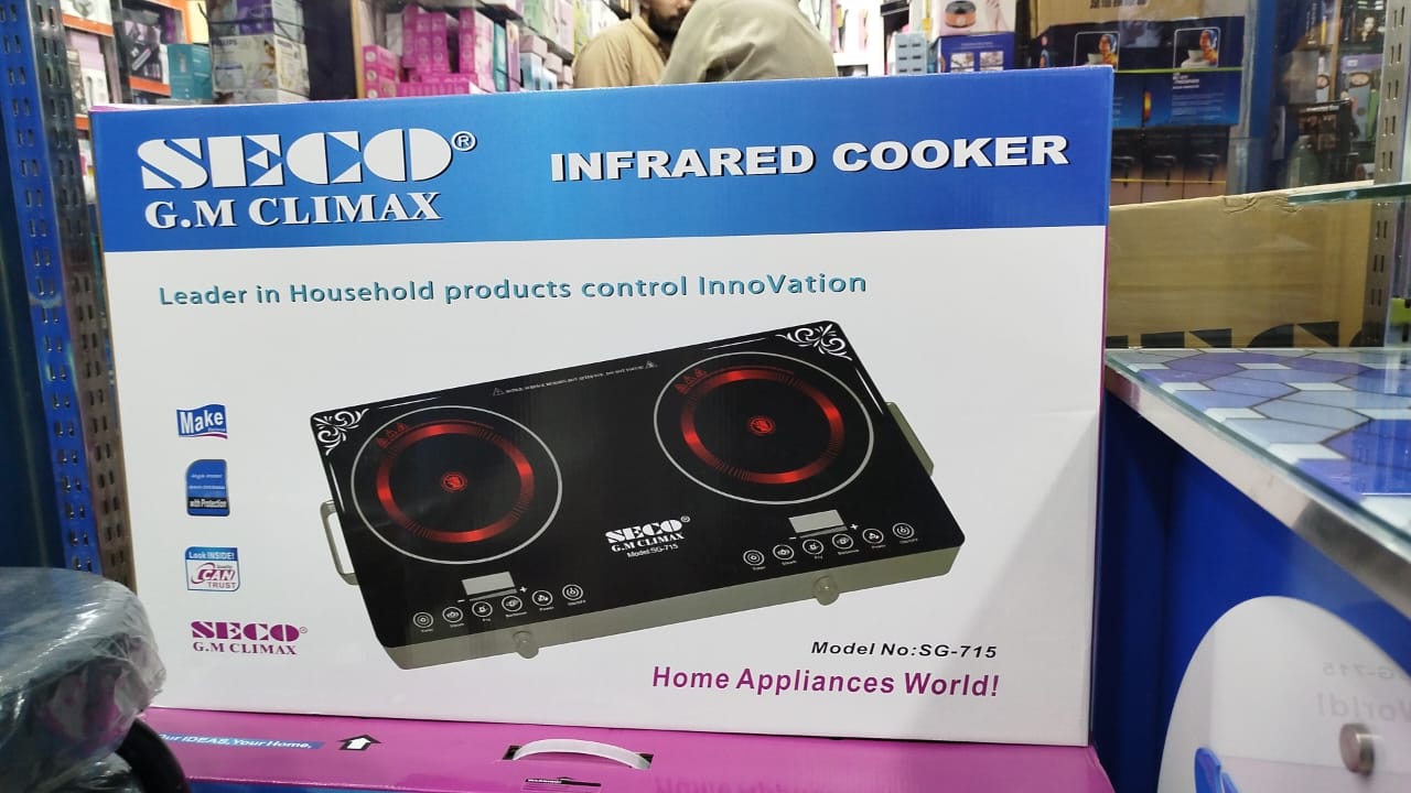 SECO G.M Climax SG-715 Infrared Cooker | Double Burner Power