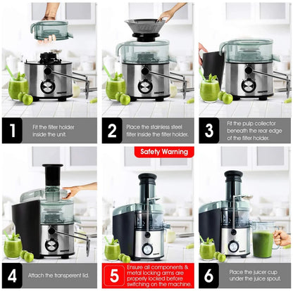 Geepas 800W Commercial Juicer Machine