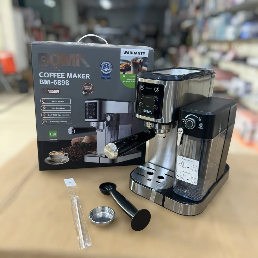 BOMA BM-6898 1350W Multifunction Coffee Machine with 1L Water Tank