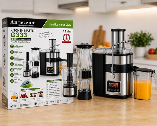 Angeleno G333 4-in-1 juicer blender grinder chopper with box