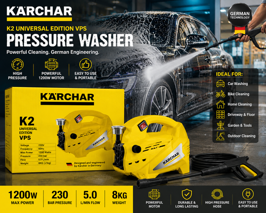 Kärcher K2 Universal Edition VPS 1200W 230 Bar Pressure Washer