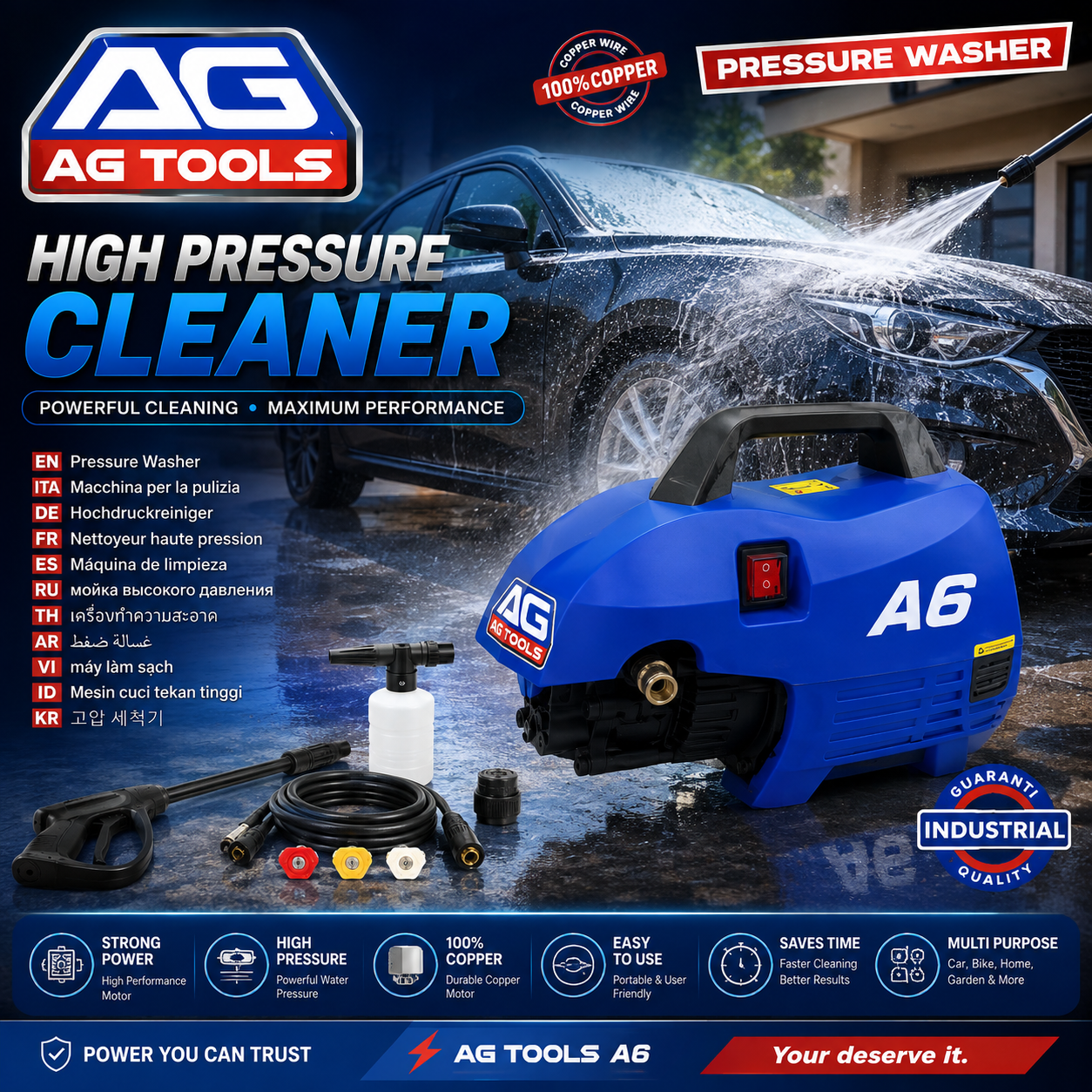 AG Tools A6 Pressure Washer