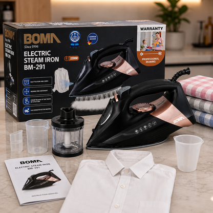 BOMA BM-291 Electric Steam Iron 2200W – Professional Steam Iron for Clothes