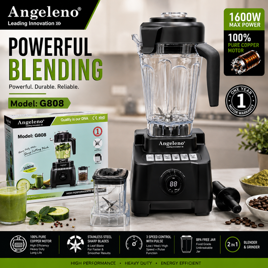 Angeleno G808 1600W Commercial Blender