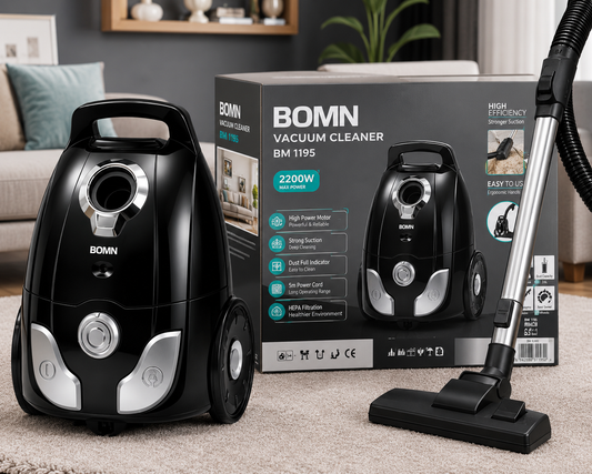 Imported BOMN BM-1195 2200W Vacuum Cleaner with Powerful Suction for Home and Office Cleaning