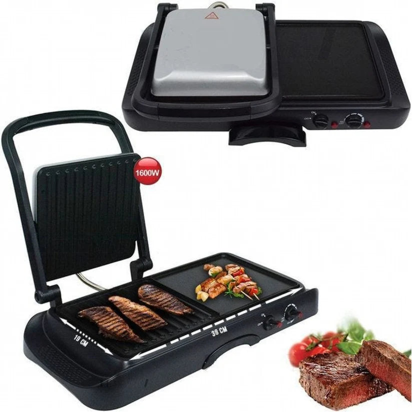 DSP KB1050 Contact Grill 2-in-1 Electric BBQ Grill 1600W