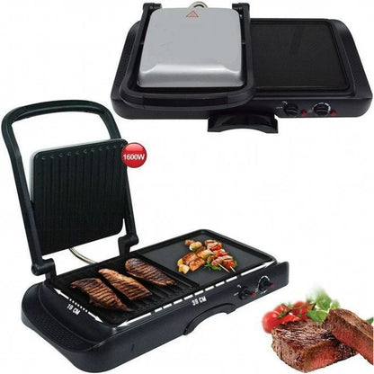 DSP KB1050 Contact Grill 2-in-1 Electric BBQ Grill 1600W