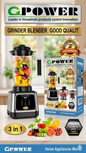 G.POWER RE-2301 Grinder Blender Price in Pakistan | 2000W 3-in-1 Food Processor - Original Appliances