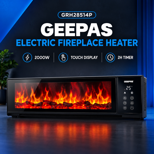 Geepas GRH28514P Fireplace Heater Price in Pakistan