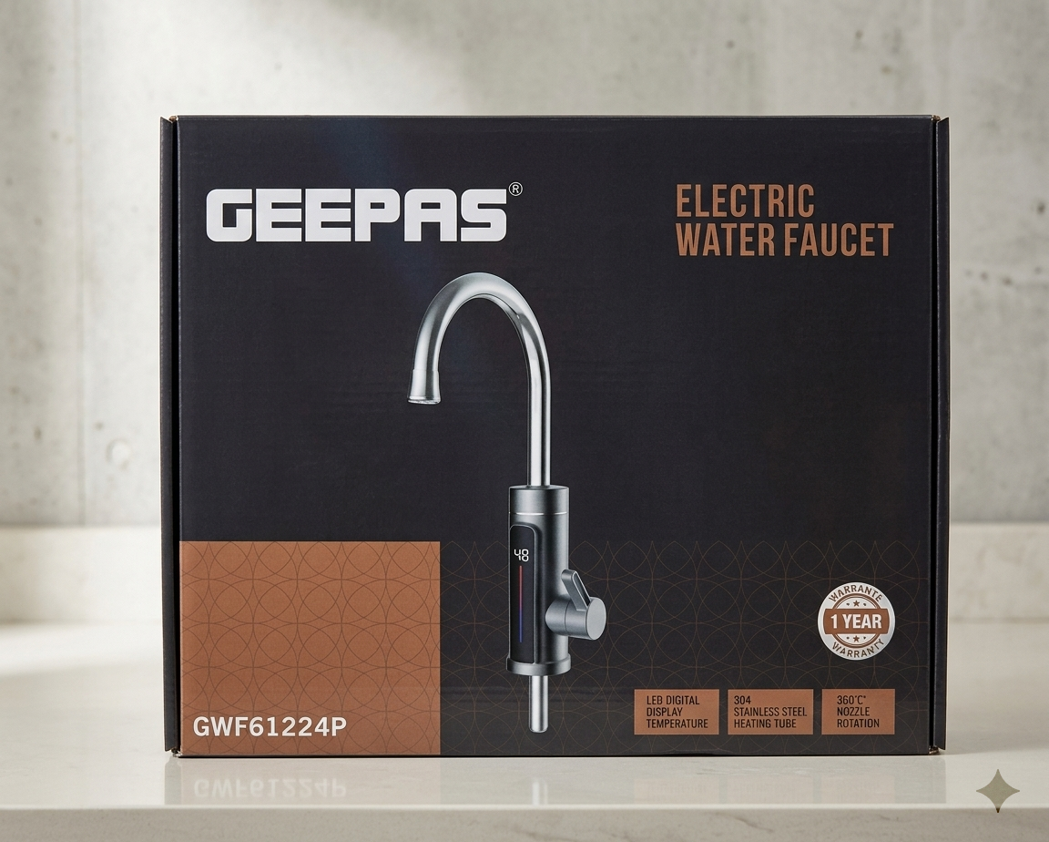 Geepas GWF61224P electric water heating faucet
