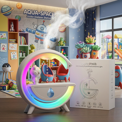 Rainbow LED Moon Humidifier with Water Drip Fountain