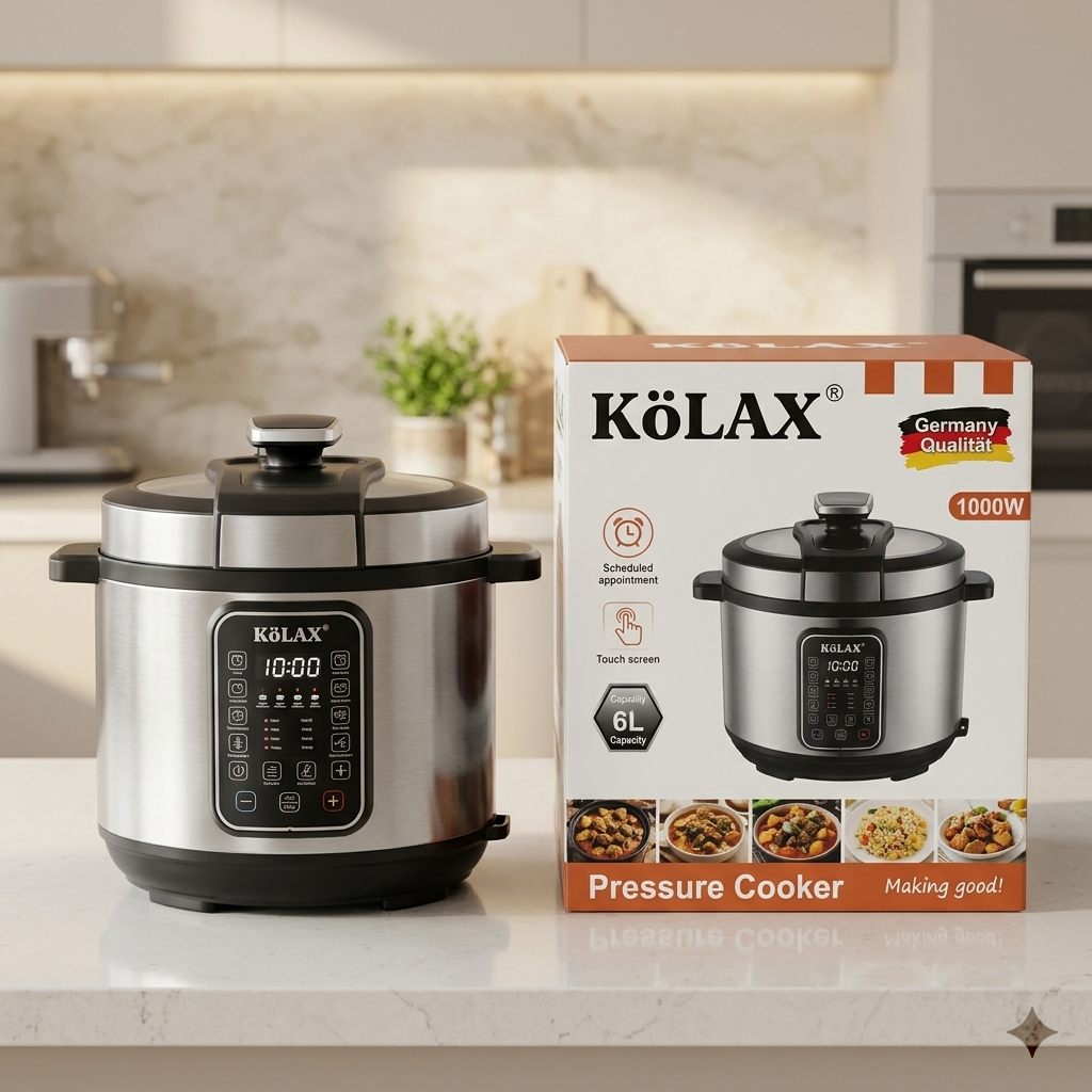 KöLAX 6L digital electric pressure cooker.