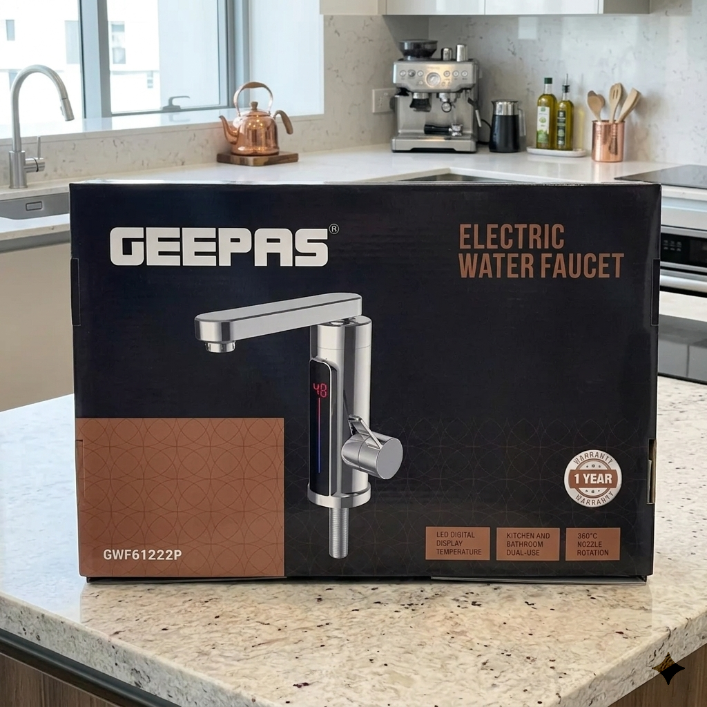 Geepas GWF61222P electric water heating faucet