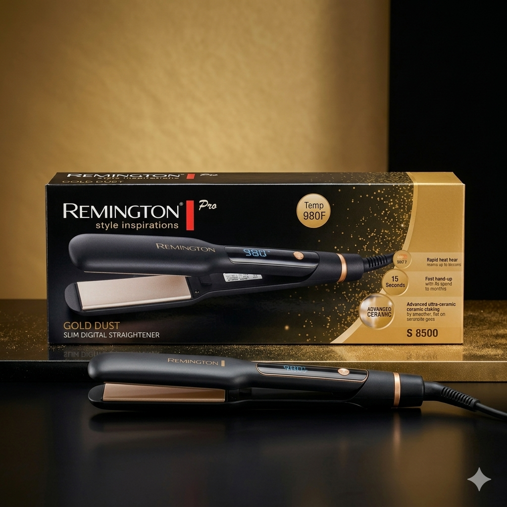Remington Pro Gold Dust S8500 Hair Straightener