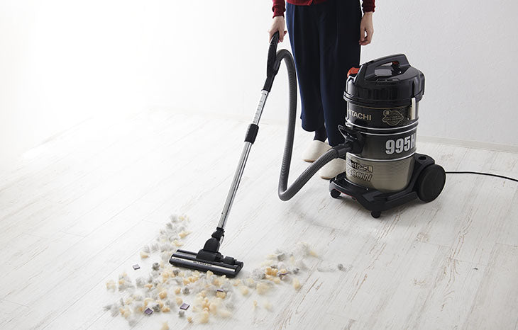 Hitachi CV-980D drum vacuum cleaner wet dry powerful suction system