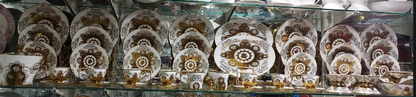 gold design crockery set