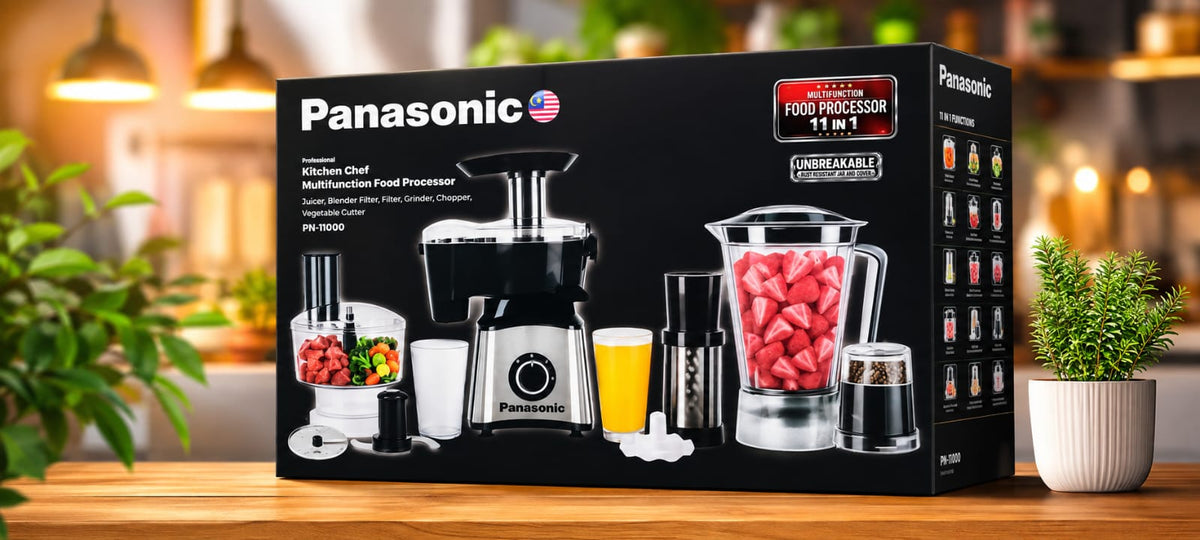 Panasonic PN-11000 food preparation machine with accessories