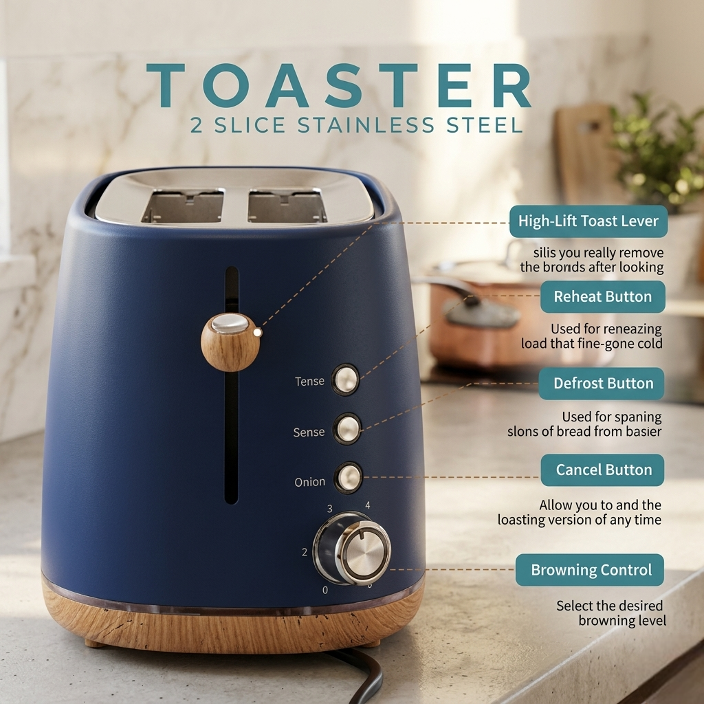 electric toaster 2 slice