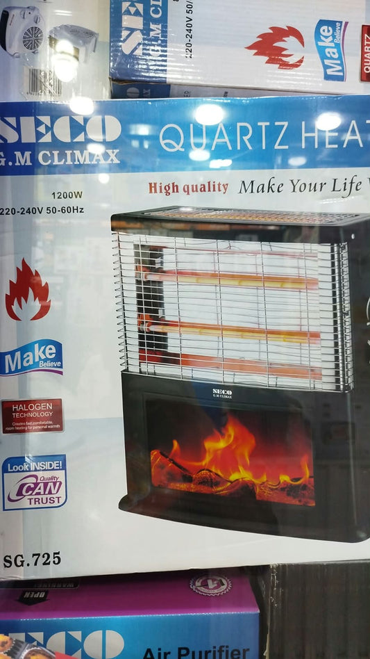 SECO Quartz Fireplace Room Heater
