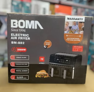 BOMA Double Door Digital Air Fryer 10 Liter (5L + 5L) 2000W BM-882