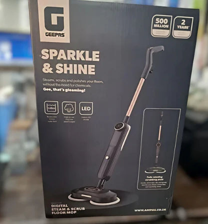 GEEPAS Digital Steam Mop Upright Steam Cleaner Floor Mop 63077