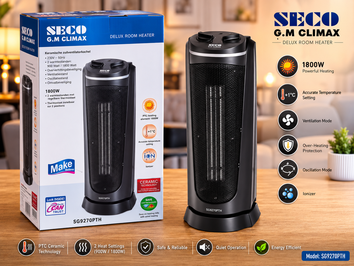 Seco SG9270PTH Ceramic Room Heater 1800W