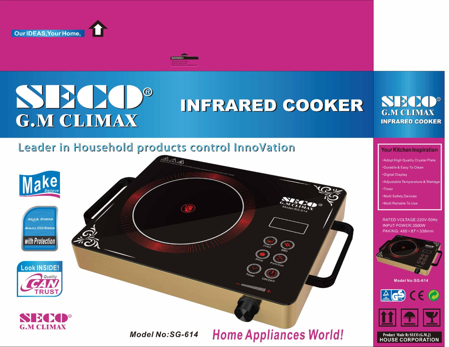 SECO SG-614 Infrared Cooker | Fast & Smart Cooking