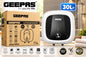 Geepas GWH63095P 30 litre electric water heater geyser with compact design and product box