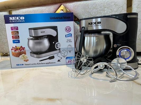 Seco 5 Liter Stand Mixer 1300W SG-3016 | Dough Maker | Kneading Machine