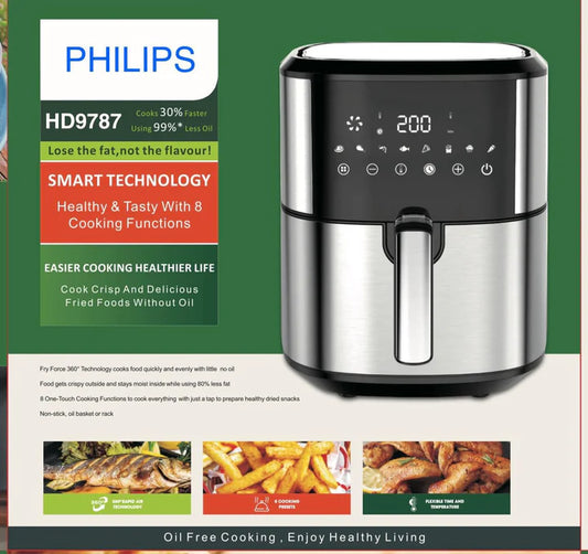 Philips 6 Liter Digital Air Fryer HD9787 Oil Free Fryer
