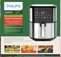 Philips 6 Liter Digital Air Fryer HD9787 Oil Free Fryer