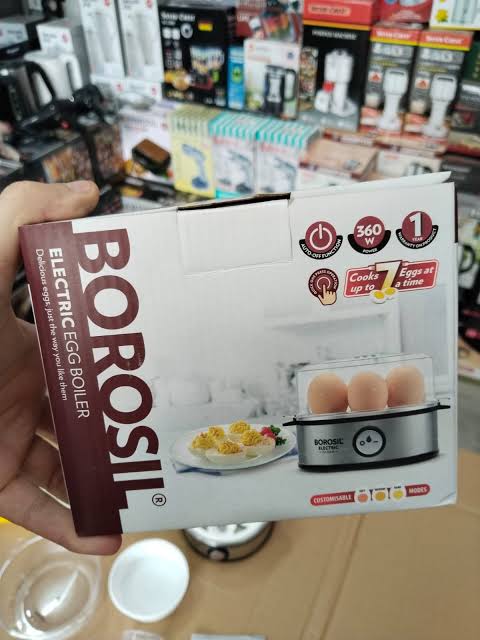 BOROSIL Egg Boiler 7 Eggs 360W Automatic Electric Egg Cooker