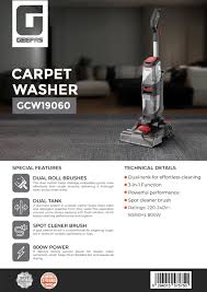 Geepas Carpet Washer & floor cleaner GCW19060