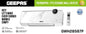 Geepas Thermopro PTC ceramic wall heater GWH28587P for home heating