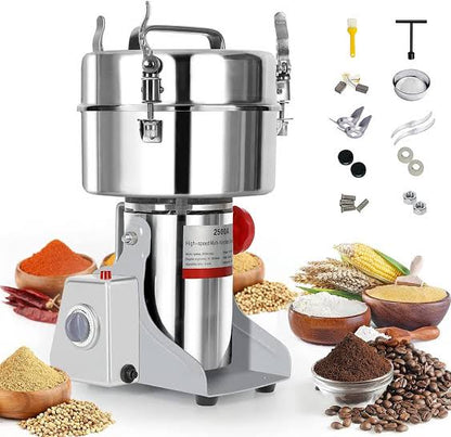 1000w stainless steel commercial spice grinder machine 1kg capacity