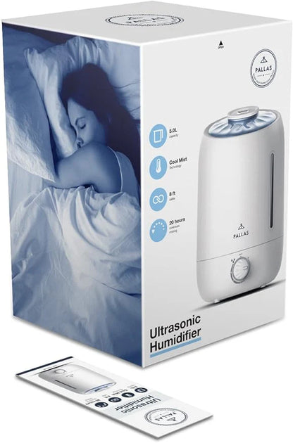 Pallas Ultrasonic Humidifier, Cool Mist Humidifier for Bedroom, Home & Baby.