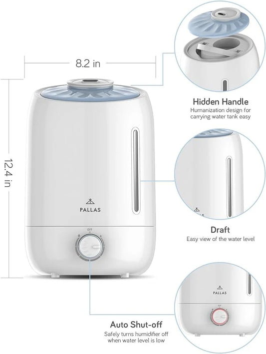 Cool mist humidifier Pallas ultrasonic air humidifier for home use