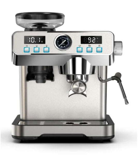 automatic espresso coffee machine with grinder milk tank cappuccino and latte coffee maker
