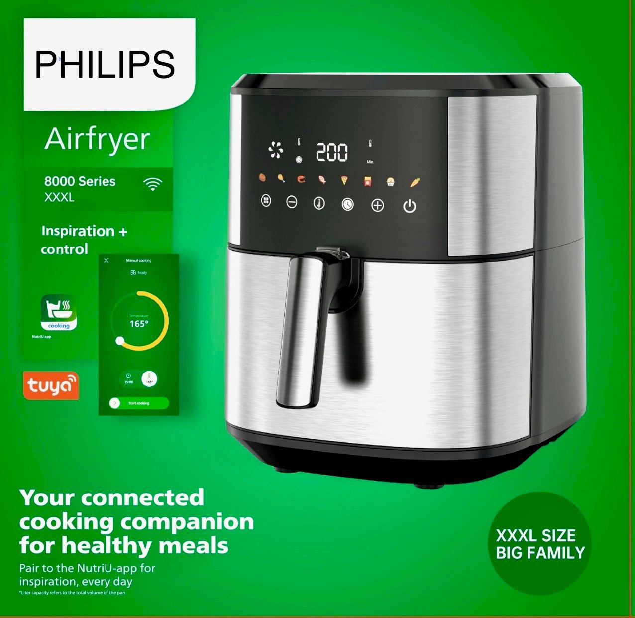Philips Digital Air Fryer Oil-Free Healthy Cooking Air 