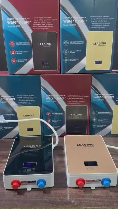Leading Electric Instant Water Heater | Digital Display | Electric Geyser for Bathroom