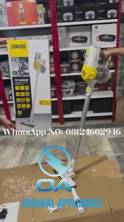 ZANUSSI 3 in 1 Airwave Cordless Rechargeable Hand Stick Vacuum Cleaner