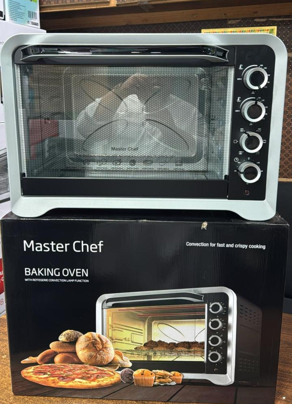 Master Chef 90L Electric Baking Oven with Rotisserie and Convection Fan